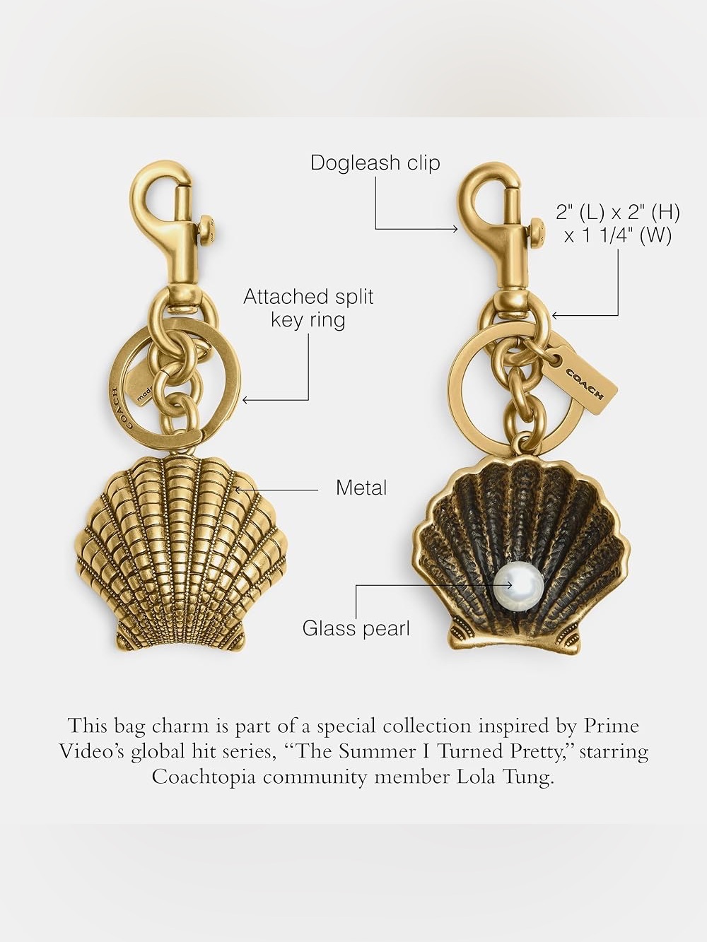 Coach The Summer I Turned Pretty Bag Charm